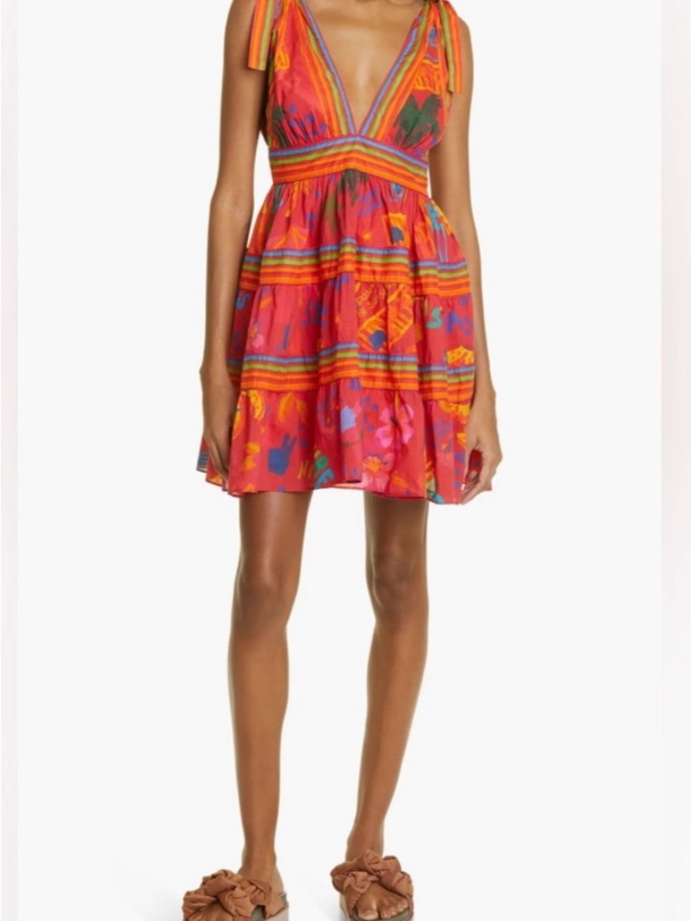 FARM RIO Good Vibes Mini Dress, NWT, Size Small